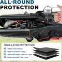 Golf Travel Bags for Airlines with Hard Case Top & Wheels, Hard Shell Top Protect Golf Club, Made of 1680D Heavy Duty Oxford, Internal Strap for Fixing, Lightweight and Easy to Maneuver