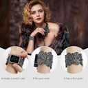 VIQIV Compatible with Apple Watch Bands for Women 38/40/41/42/44/45/46/49mm with Bling Case, Unique Mesh Metal Wide Stylish Dressy Wristband for iWatch Ultra 2 Series SE/10/9/8/7/6/5/4/3