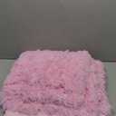 GONAAP Fuzzy Faux Fur Throw Blanket Twin Size Pink Super Soft Cozy Plush Fuzzy Shaggy Blanket for Couch Sofa Bed (Pink, Twin(60"x80"))