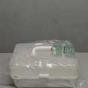 Avlcoaky Tackle Box Large 3 Layers Plastic Portable Storage Box Fishing White Tackle Box Organizer Art Craft Tool Box