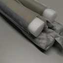 fowong Door Draft Stopper 32 Inch Adjustable Draft Stopper for Bottom of Door, Soundproofing 30" to 32" Noise Blocker Seal Large Gap up to 1.7"", Easy to Install, Grey (Gray)