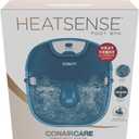 Conair Pedicure Foot Spa Bath with Heat reaching 104 Degrees, Massaging Foot Rollers, Soothing Bubbles, Pumice Stone and Nail Brush Included