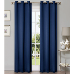 2 Piece Blue Curtain Panel Set – 90 x 82 Inch – Grommet Top Window Drapes for Bedroom, Living Room or Office – Light Blocking Polyester Fabric – Navy Blue 2 Piece Blue Curtain Panel Set – 90 x 82 Inch – Grommet Top Window Drapes for Bedroom, Living Room or Office – Light Blocking Polyester Fabric – Navy Blue