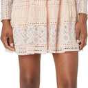 BCBGMAXAZRIA Women's Metallic Mini Dress, Pink, Size 12
