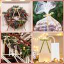 2 x Waydress 36 Pcs Velvet Bows Christmas Tree Ornaments 5 x 7 Inch Vintage Velvet Ribbon Wreath Bows for Christmas Tree Garland Gift Wrapping Xmas Home Decor, Brown, Beige, Moss Green