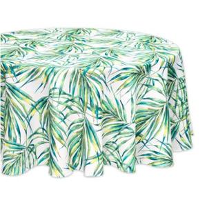 YiHomer Indoor Outdoor Tabletop for Spring Summer Decorations Picnics and Dinner Parties Stain and Water Resistant Palm Leaves Dream Tablecloth 70 Round