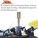 OGRC Nitro Glow Plug Igniter Starter Tools with Battery Charger for HSP Redcat and 1/8 1/10 Nitro Engine RC Car Buggy Truck Model
