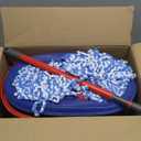 O-Cedar RinseClean Spin Mop & Bucket System + 2 Extra Mop Heads| Clean with Water | Removes 99% of Bacteria Plastic