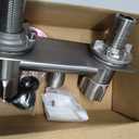 All Metal RV Exterior Quick Connect Faucet,4"RV Shower Faucet Replacement,RV Outside Shower Valve Kit,Camper Shower Faucet Valve with Quick Connect(Brushed Nickel), 3.9 x 5.9 x 2 inches