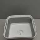 MontNorth Collapsible Wash Basin 9L, Foldable Dish Tub with Drain Plug, Portable Collapsible Dish Basin, Camping Sink for Washing Dishes, Laundry & Kitchen Use,Gray (Gray - Set of 1)