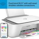 HP DeskJet 2755e Wireless Color Inkjet-Printer, Print, scan, Copy, Easy Setup, Mobile Printing, Best-for Home, 6 Month Instant Ink Trial Included, White 
