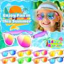 Joycover Kids Sunglasses Party Favors, Translucent Toddler Sunglasses Bulk for Boys Girls, Goodie Bags Stuffers for Kids Classroom, Pool Beach Party Favors Graduation Birthday Gifts - 16 Packs