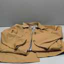 Tankaneo Womens Long Trench Coat Single Breasted Oversized Windproof Overcoat Fashion Outerwear (Small, Camel)