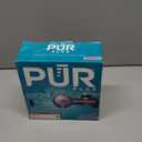 PUR Plus Horizontal Faucet Mount Filtration System with 3-in-1 Lead Reducing Filter, Water Filter for Sink, Lasts 100 Gallons, Compatible with Sinks with External Aerators, Metallic Grey