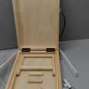 Drakthos Dog Ramp Dog Stairs for Small Dogs Foldable Dog Ramp with 4 Adjustable Heights from 7.48'' to 15.35" Wood Pet Ramp with Non Slip Carpet Portable Puppy Ramp for Couch, Sofa, Low Bed