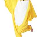 Adult yellow duck Onesie Costume Pajamas,animal Onesie Pajamas,Christmas Halloween yellow duck Onesie Pajamas (Medium)