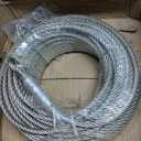 Galvanized Aircraft Cable Wire Rope 3/8" 7x19-50 ft Coil for DIY Cable Decking Railing System, Marine Grade