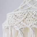 Crane Macrame Baby Crib Canopy, 118" Tall, Boho Nursery Decor, Play Room Decorative Canopy for Girls & Boys, 16"W x 11"L