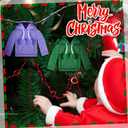 Meooeck 6 Pieces Christmas Doll Accessories Set Including 2 Holiday Clothes Outfit, and 4 Novelty Toy Accessories for Kid(Fishing)