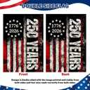 250 Anniversary Usa Garden Flags for Outside,250 Anniversary USA Flag 1776-2026 Semiquincentennial Commemorative Patriotic Yard Sign 4th of July Decorations 250 Year of Freedom Banner Double-Sided Waterproof Garden Flag with Stars Stripes 250 Year American Flag 12x18 Inch