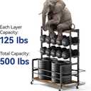 Home Gym Storage Rack for Dumbbells, Yoga Mats＆Workout Equipment