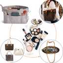 Vercord Premium Nylon Purse Organizer Tote Handbag Insert Organizers Bag in Bag Zipper 13 Pockets 5 Sizes