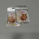 2 x Christmas Tree Decorations, Acrylic Christmas Tree Ornaments, Double-Printed Animal Hanging for Christmas Tree, Home Decor, Children's Gifts (Owl) (Moon-owl 2)