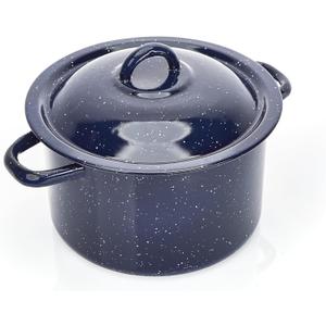 IMUSA 6.0qt Enamel Stock Pot, Blue