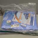 Blue Tarp Pack of 4 Tarps Heavy Duty waterproof 8x10 Large Multipurpose Poly Outdoor Tarps Cover 5 Mil Thickness Blue Tarpaulin Reinforced Rip Resistant Rubber Edges With Aluminum Grommets