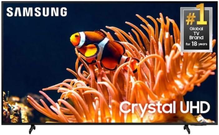 SAMSUNG 50-Inch Class DU8000B Series LED 4K Crystal UHD (2024) Smart Tizen TV AirSlim, Motion Xcelerator, Gaming Hub, Compatible with Alexa & Google Assistant UN50DU8000BXZA 