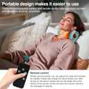 Neck Massager 2025, Neck Stretcher Cervical Traction with Heat, 3 Modes, Portable Massage Neck Hump Corrector for Pain Relief and Muscle Relax, 26 Angle Cervical Traction Device (Blue)