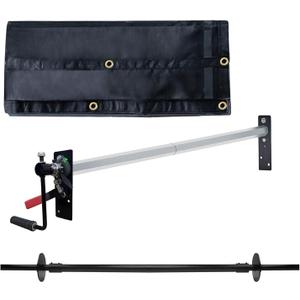 7'x12' Dump Trailer Tarp Kit, with Rear Anti-Sail Bow Set (with Tarp)