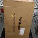 Tall Beach Chairs for Adults, 17" High Backpack Beach Chair with Wooden Armrests, 5 Positions Reclining Heavy Duty Chair with Large Cooler Pouch, Support to 350LBS Striped Blue, 2Pack