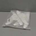 50Pcs Sweat Pads for Collar Protectors for Mens Shirts, Disposable Women Hat Sweat Liner Protection Baseball Cap, Golf Hats - Self-Adhesive (White)