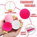 12 Pieces Velvet Valentines Day Hanging Balls Ornaments - Pink & Red Balls for Home Decor