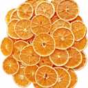 50Pcs Dried Orange Slices for Crafts, 4-5cm Natural Dehydrated Orange Slice Ornaments for Potpourri Simmering, Wreath Making Supplies Christmas Bowl Filler Decoration
