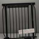 Narrow Baby Gates for Stairs Doorways Auto Close Tension Black Metal Child Pet Safety Gates with Pressure Mount 29-34 Inch Wide