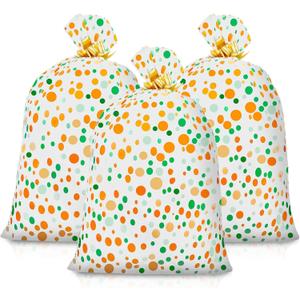 HIBILDER Upgraded Large Gift Bags 36x44 Inch - 3 Pcs Jumbo Plastic Present Bags with Pull Bows for Birthday, Christmas, Baby Shower Gifts, Oversized Storage Bags for Big Toys, Bikes, Giant Presents