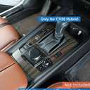 Compatible with 2025 2026 Mazda CX 50 Hybrid Accessories, Wood-Grain Finish Center Gear Shift Panel Cover Frame for Mazda CX-50 CX 50 Hybrid