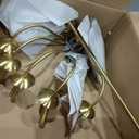 Jonsi Modern Gold Chandelier for Dining Room,35 Inch Brushed Brass Chandelier Light Fixture, Dining Room Light Fixtures Over Table
