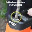 AIVOLT Wood Chipper Shredder 1800w Electric Leaf Mulcher Shredder with Collection Bag 1.8-inch Cutting Diameter 15-Amp for Mulching, Composting and Yard Cleanup