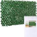 Artificial English Laurel Leaf Expandable Lattice Privacy Fence Screen
