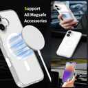ZYGNAL Slim Case for iPhone 17 – Compatible with MagSafe, Clear Acrylic Back + TPU Bumper, Strong Magnetic Lock, Camera Control Button Cover, Shock-Absorbent Slim Protection