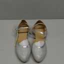 Closed Toe Low Heel Glitter Ballroom Dance Shoes for Women Salsa Latin Wedding Party 1 1/2 Heel S11-1 (8)