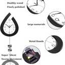 Large Wall Clock for Living Room Decor Big Pendulum Modern Wall Clock Silent Non Ticking Battery Operated 28.7 Inch Clock for Kitchen Bedroom Bathroom Office Indoor Home Decorative