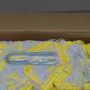 Portable Soccer Goal, Collapsible Soccer Goal Net Metal Base, Quick Setup Soccer Training Equipment with 1 Carry Bag, 1 Agility Ladder, 4 Ground Nails (Yellow)