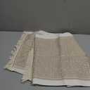 Spillproof Boho Table Runner with Tassels, Nordic Norland Woven Linen Textured Dresser Scarf, Heavy Duty Water Resistant Farmhouse Decor for Dining and Coffee Table, Beige, 14x107 Inches