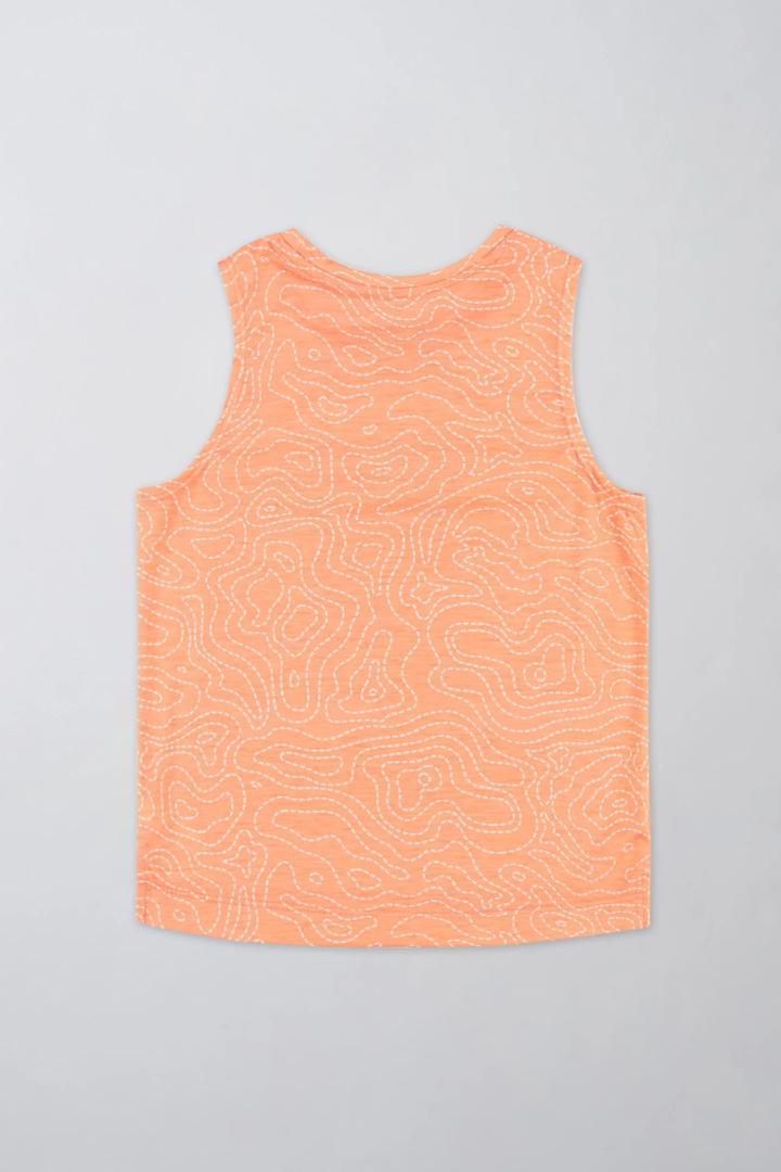 Lightweight lyocell tank top - Girl (Orange, M)