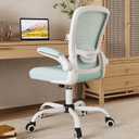 Mimoglad Ergonomic High Back Mesh Office Chair, Adjustable Lumbar Support, Thickened Seat Cushion (Modern, Tiffany Blue)