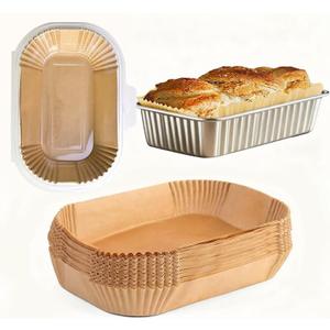 USHJNV Bread Pan Liners, Loaf Pan Liners for Baking Bread 9x5, 100pcs/200pcs Bread Pan Liners for Baking(100)